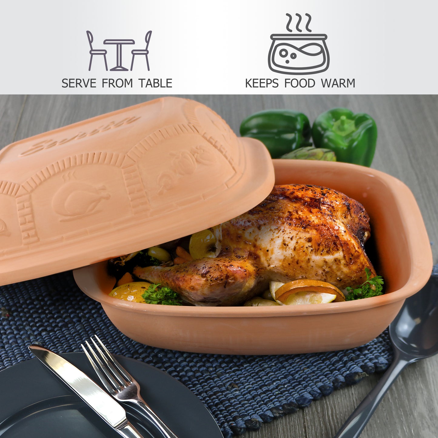 Eurita cookware allows you to serve from your table