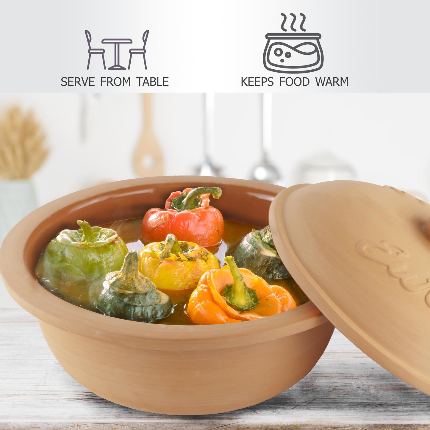 Eurita Cookware dutch oven allows you to serve from your table