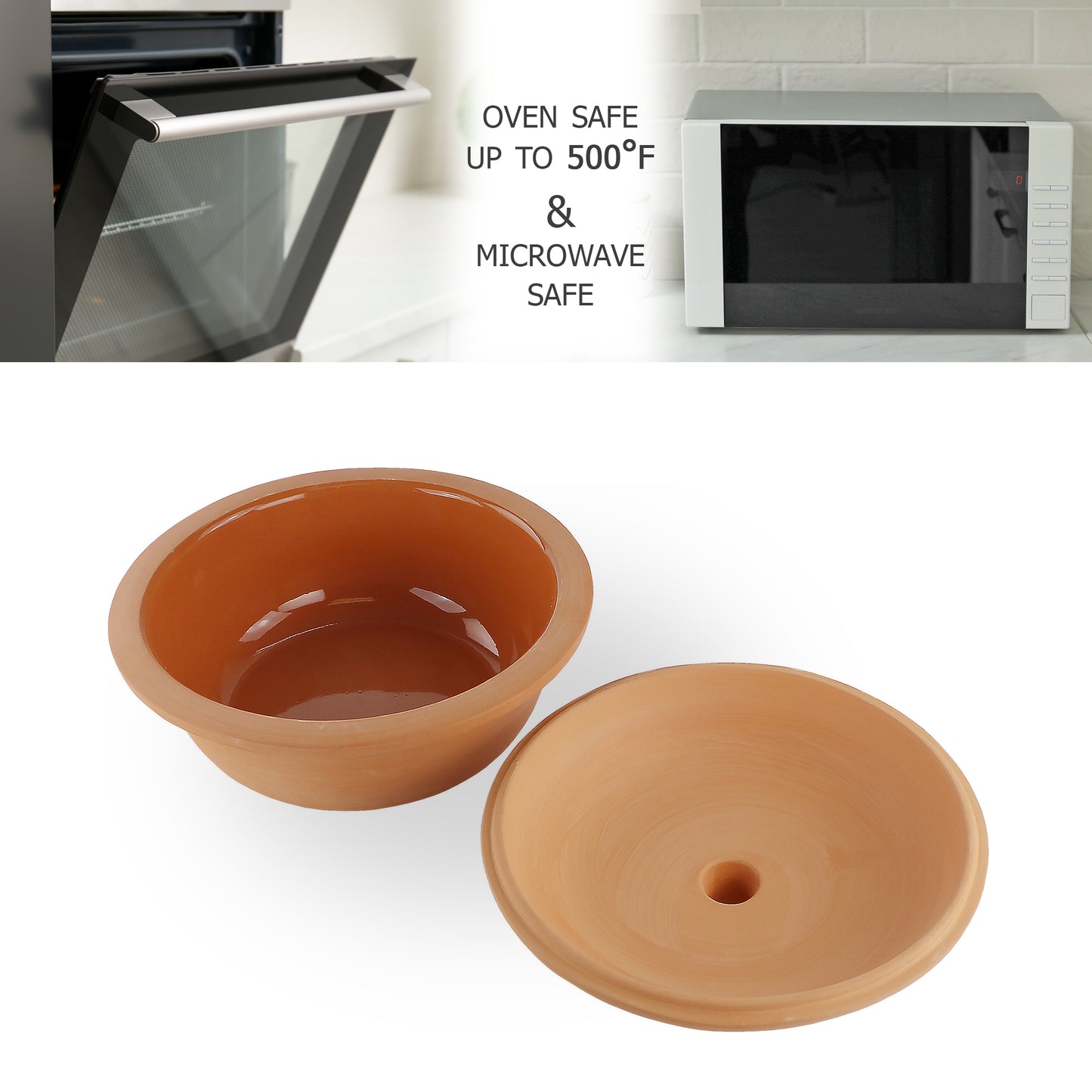 Eurita Cookware is both microwave and oven safe