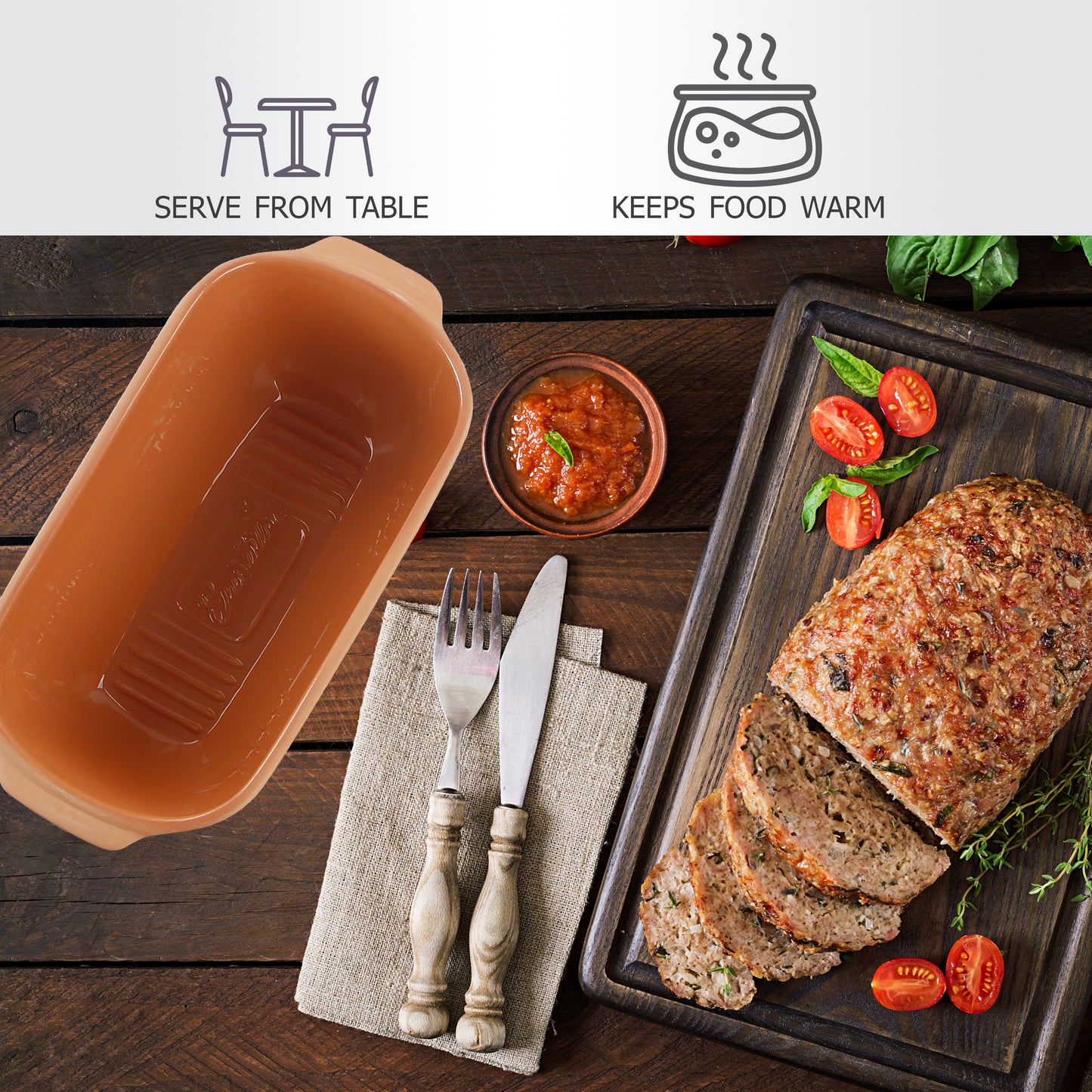 Eurita Meatloaf Dish Cookware