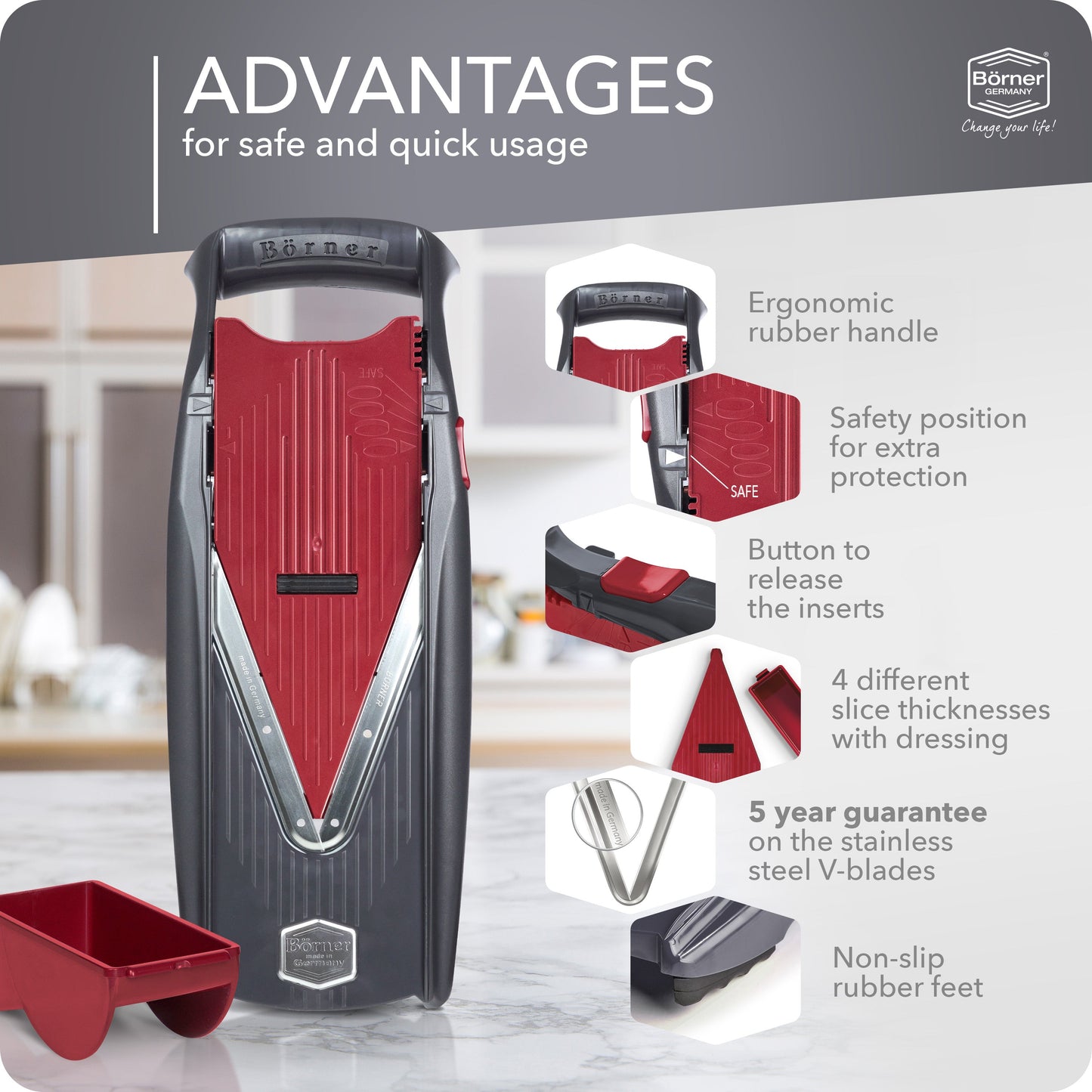 Börner Germany, Vital Basic Mandoline Set