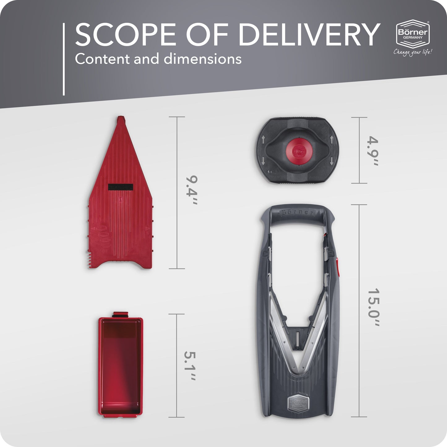 Börner Germany, Vital Basic Mandoline Set