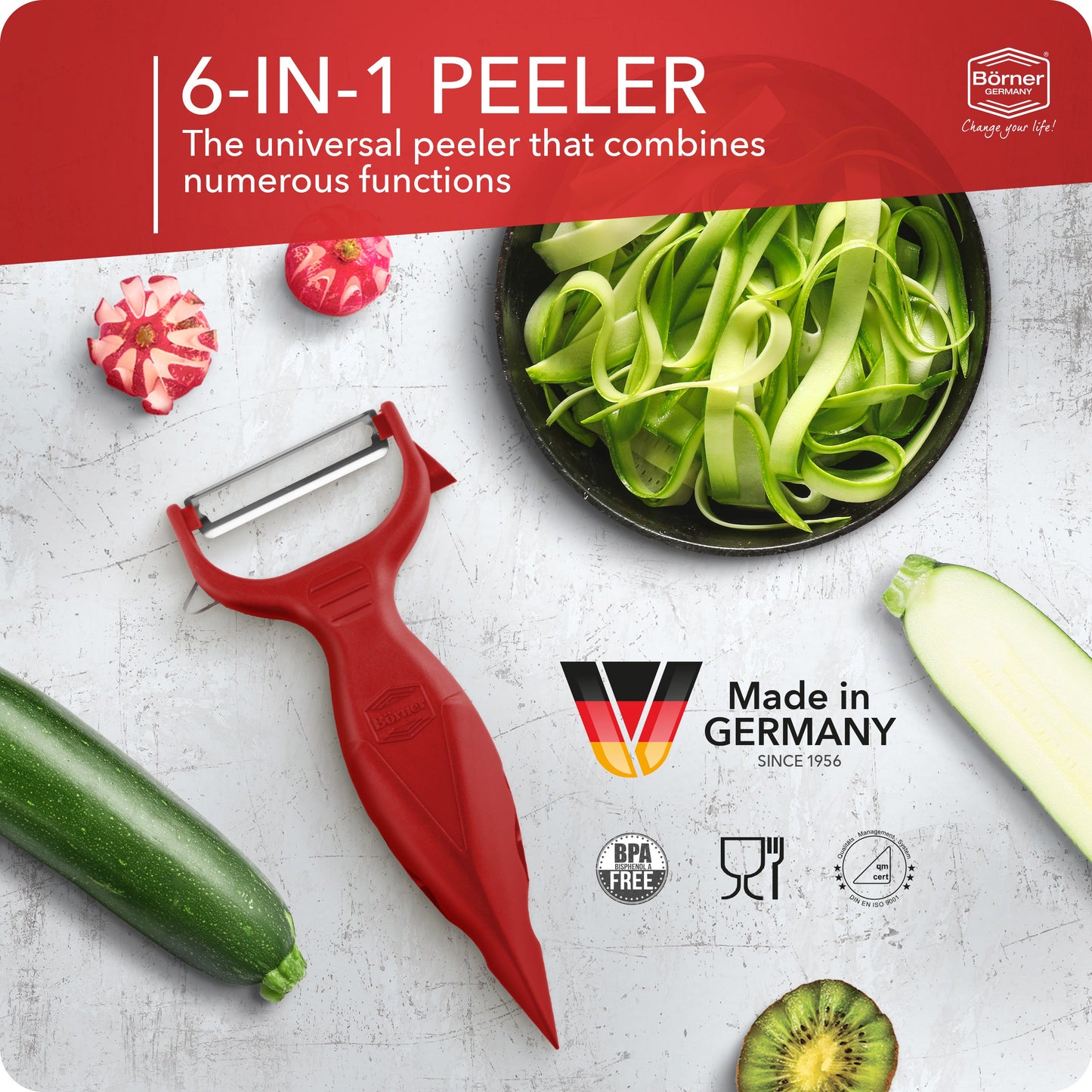 Börner 6 in 1 Peeler