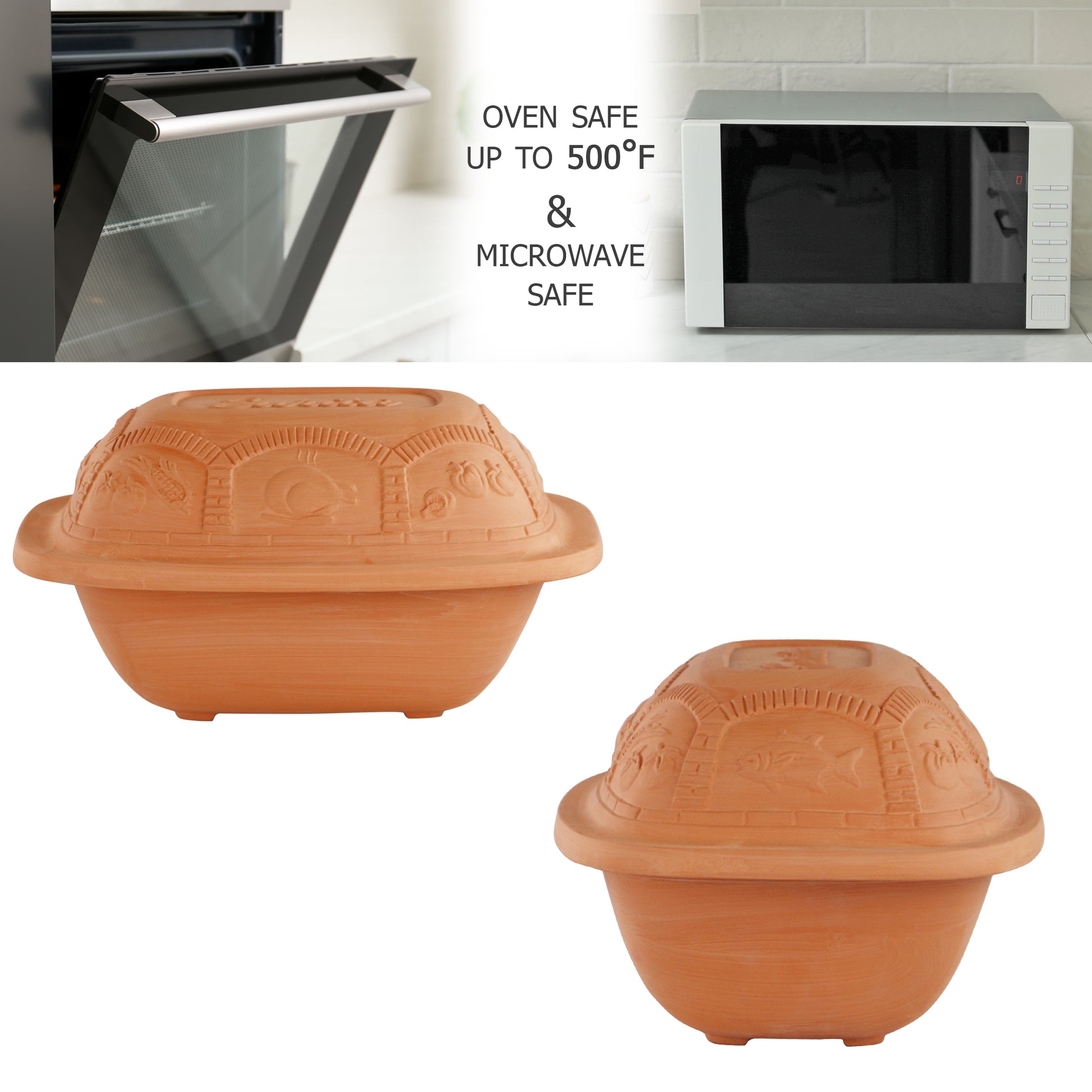 Eurita Cookware is oven and microwave safe