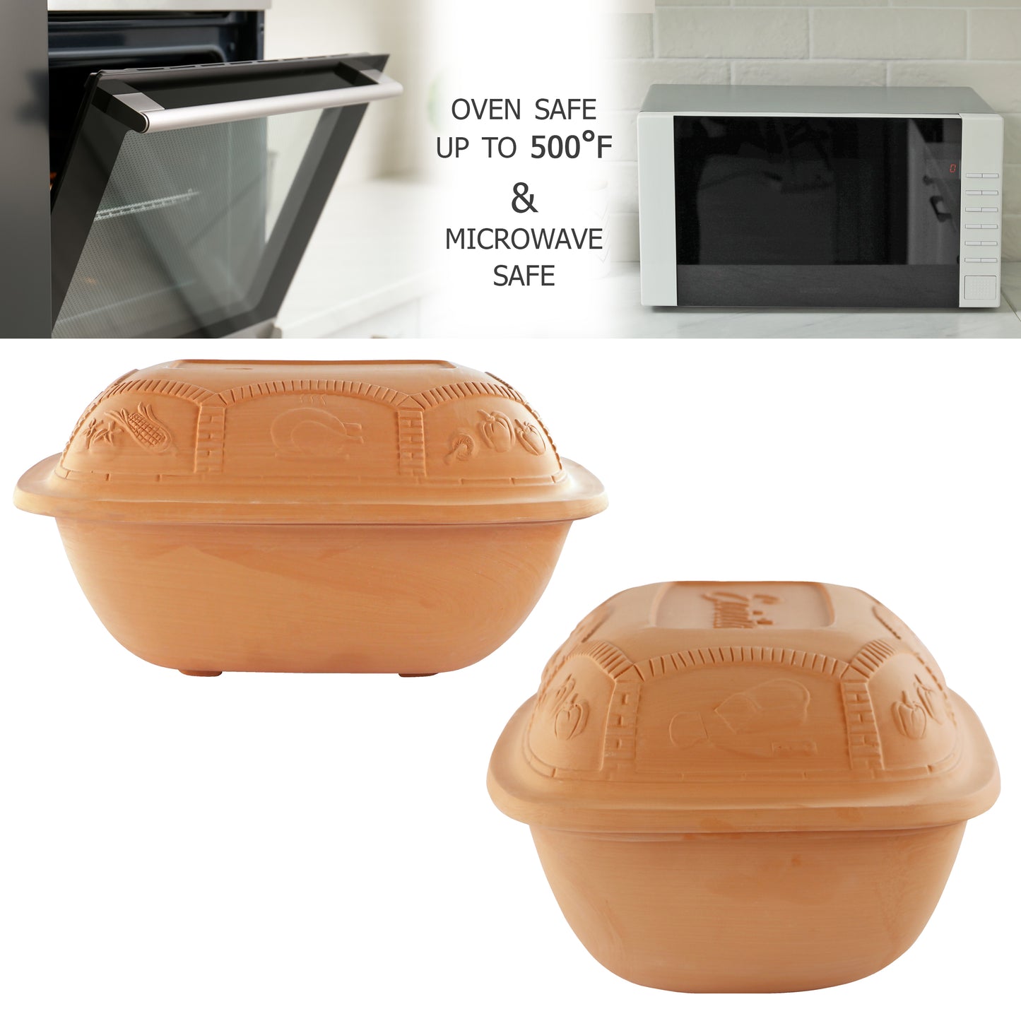 Eurita Cookware is both oven and microwave safe