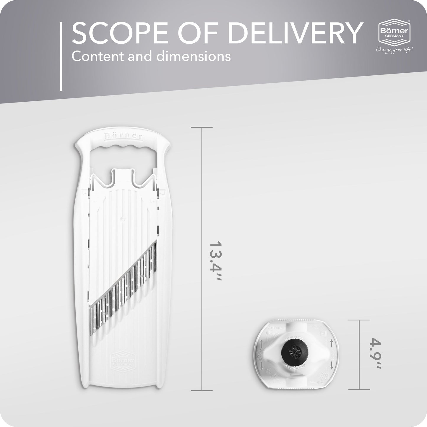 Börner Germany, Wave-Waffle Cutter with Food Safety Holder