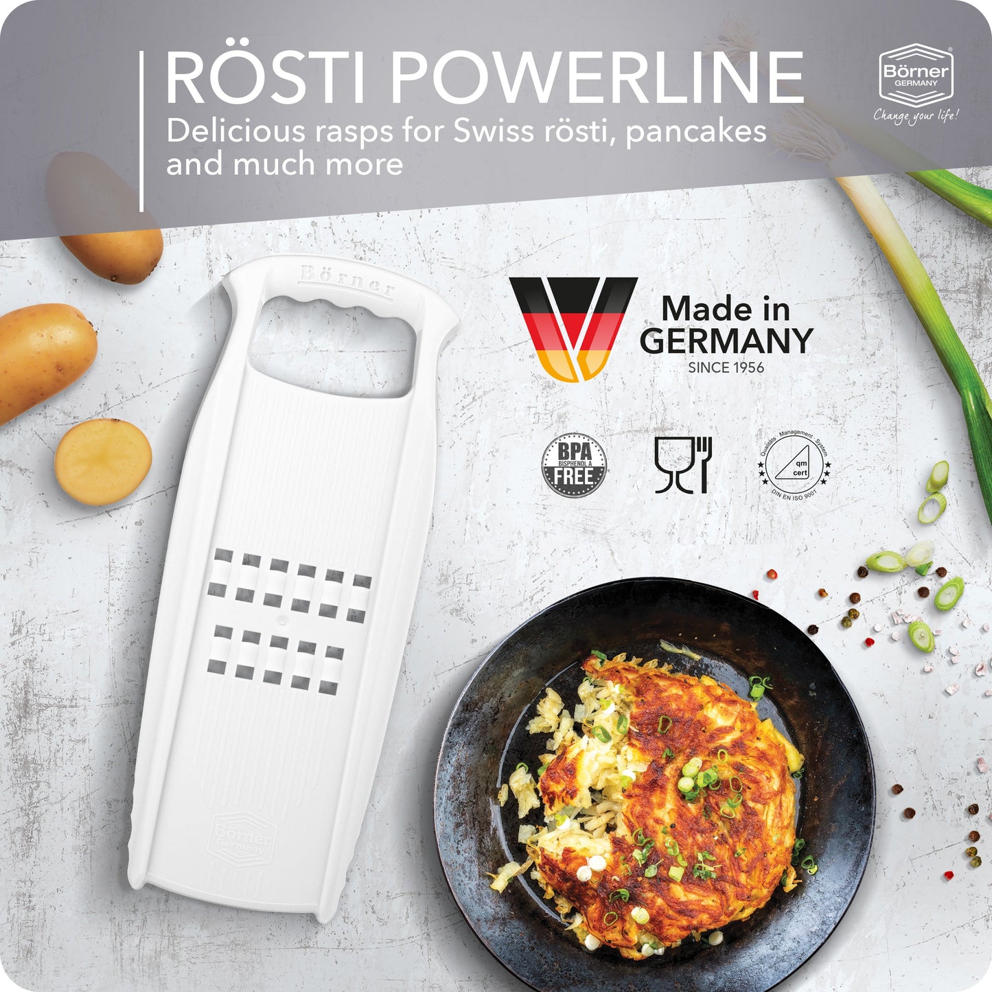 Börner Germany, Rosti Power Series with Food Safety Holder