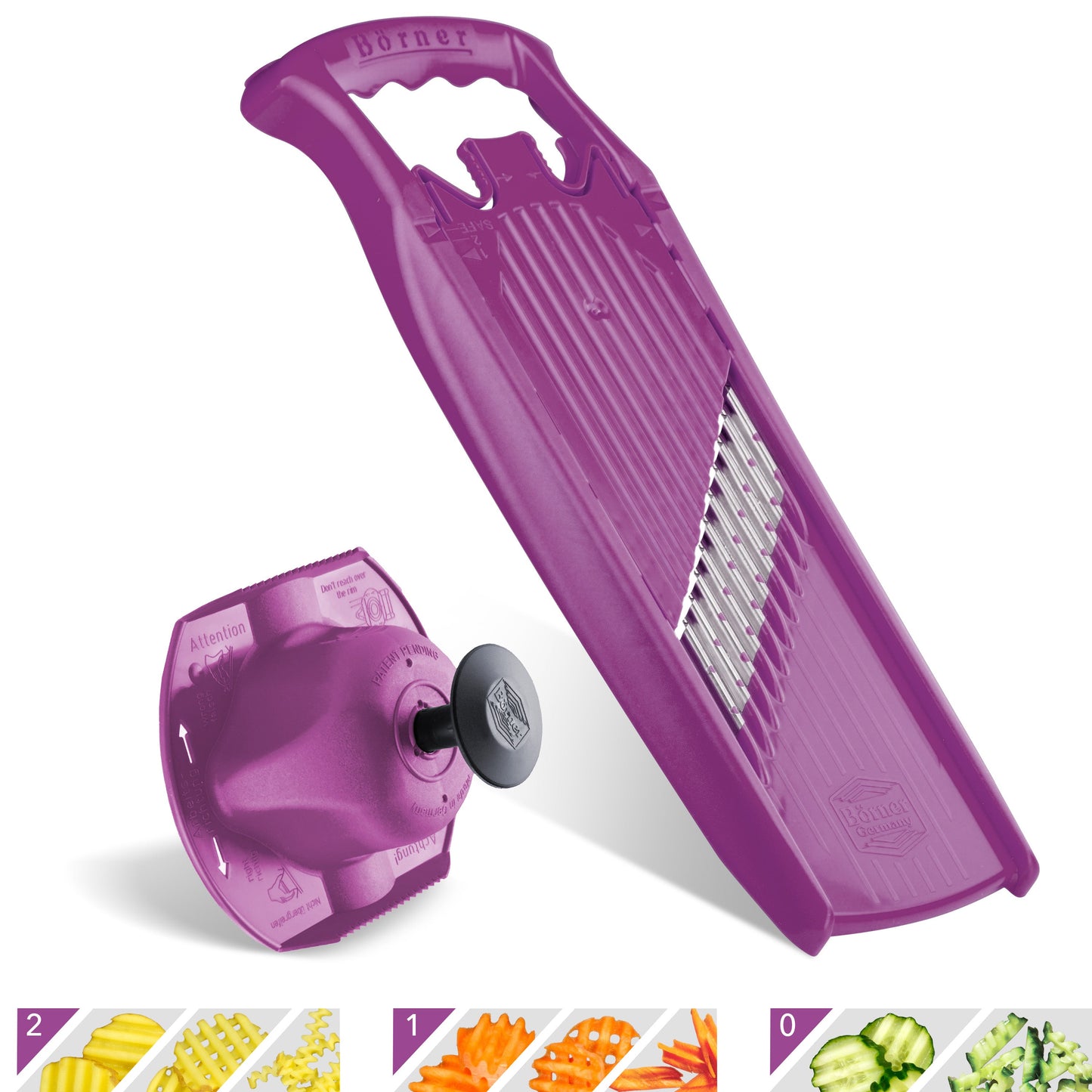 Börner Germany, Wave-Waffle Cutter with Food Safety Holder